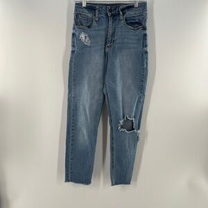 BP DESTROYED RAW HEM JEANS SIZE 25